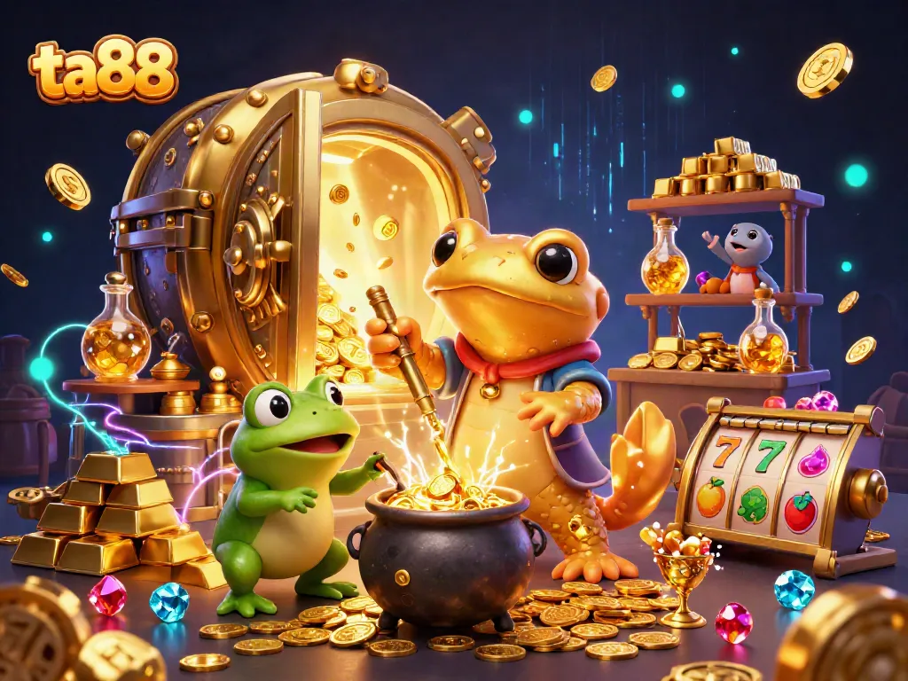 Spin the reels with ta88, as a giant golden salamander and friends conjure casino gold.