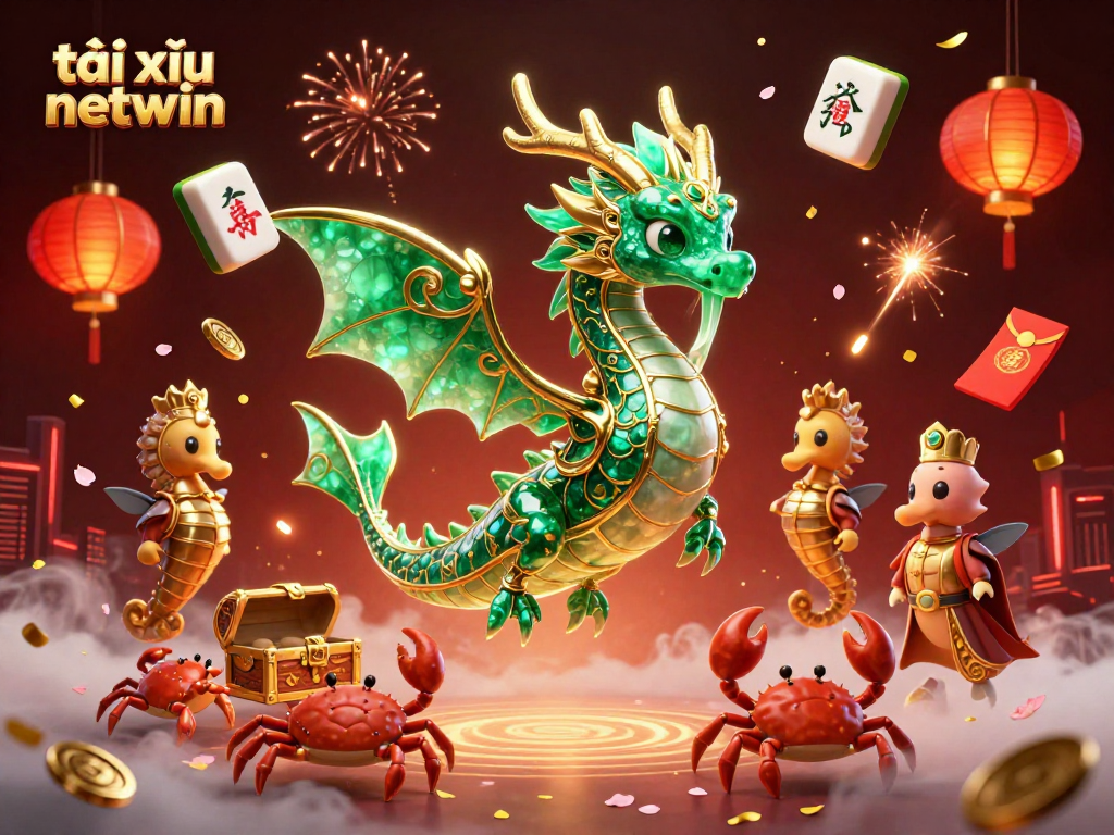 Experience the thrilling tài xỉu netwin with exciting elements and vibrant visuals displayed in a dynamic scene.