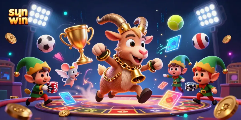 Engage in thrilling gameplay at sun win with lively characters and dynamic casino elements.