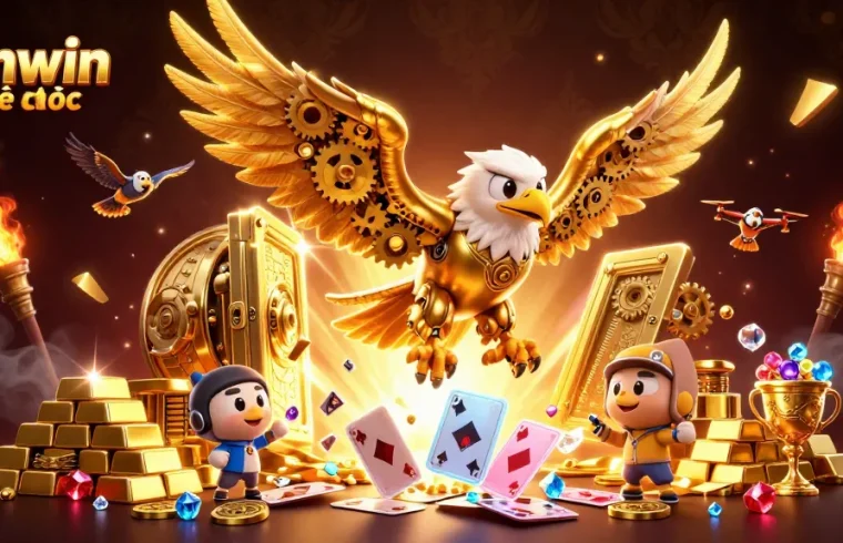 Experience thrilling moments with sunwin chính thức as the golden eagle dives through holographic cards.